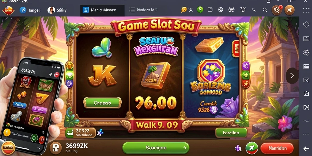 Tampilan gameplay 369ZK dengan warna cerah dan fitur menarik.