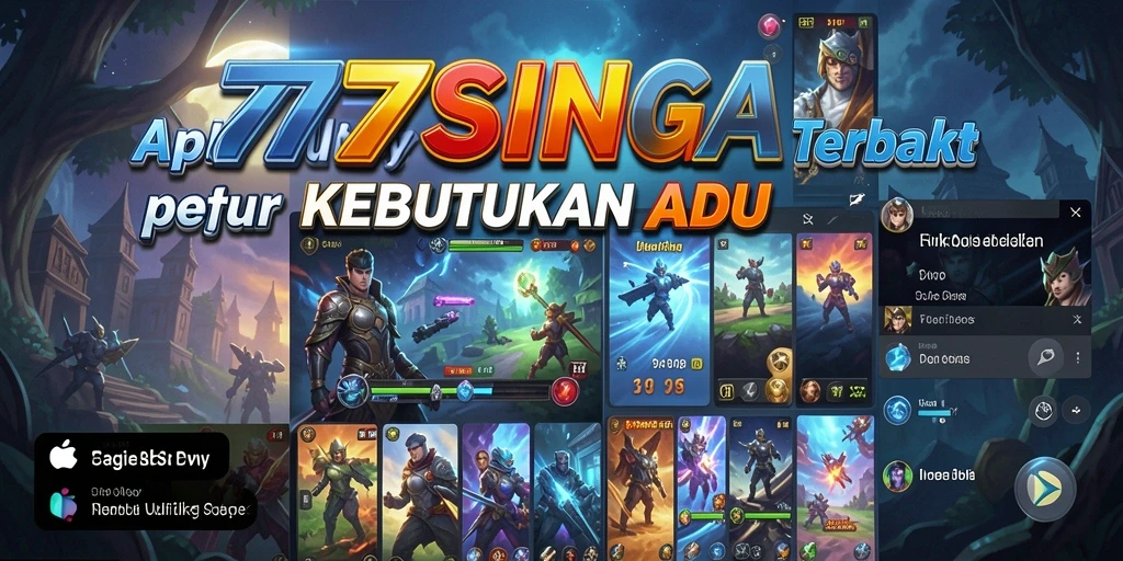 Tampilan utama 77SINGA yang memudahkan navigasi.