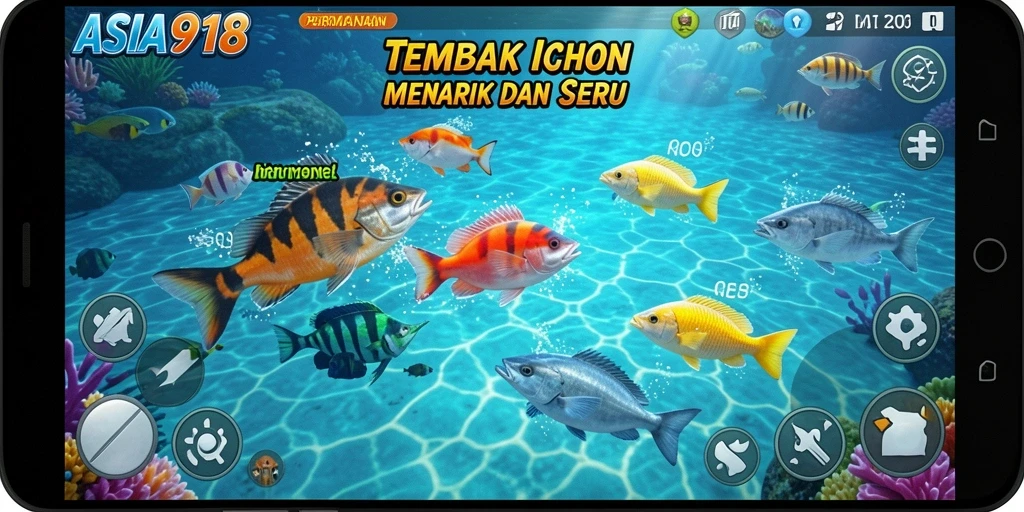 Gameplay seru menembak ikan dengan beragam fitur menarik.