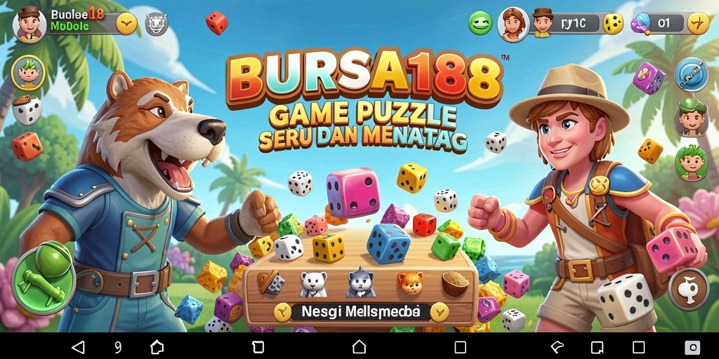 Screenshot gameplay BURSA188 yang menunjukkan tantangan puzzle.