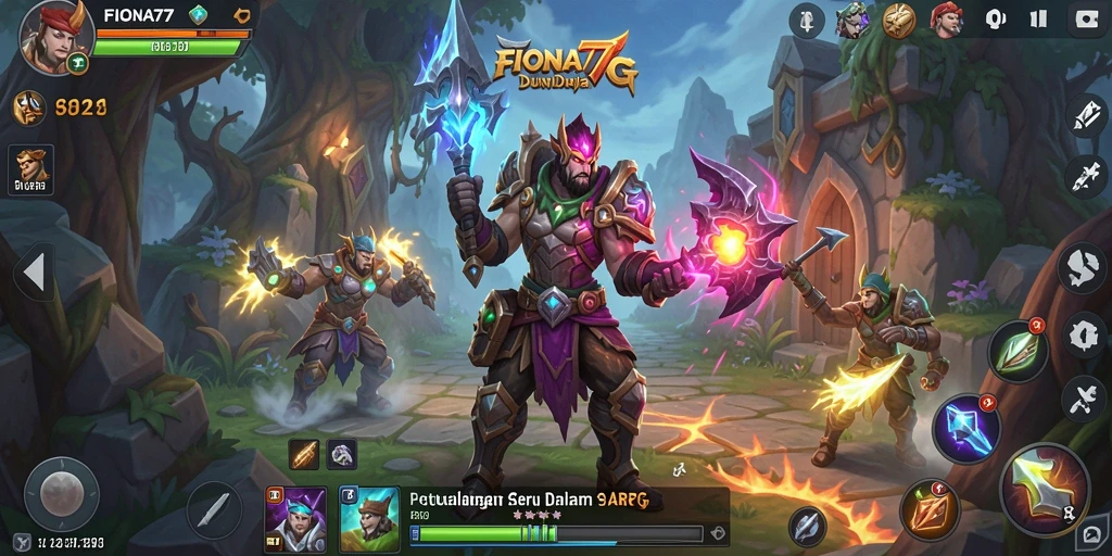 Tampilkan aksi seru dalam gameplay ARPG FIONA77.