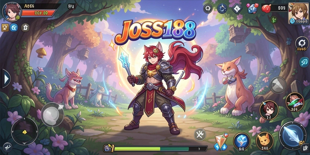 Tampilan gameplay mendebarkan di dunia anime JOSS188.