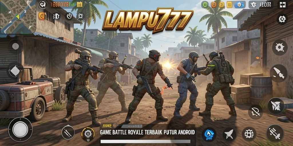 Tampilan gameplay LAMPU777 dalam aksi Battle Royale yang mendebarkan.