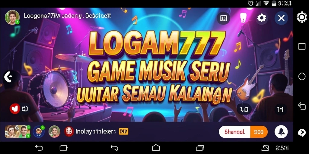 Tampilan gameplay LOGAM777 yang penuh warna dan interaktif.