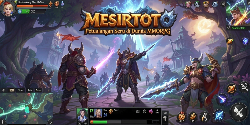 Screenshot menunjukkan aksi seru dalam gameplay MMORPG.