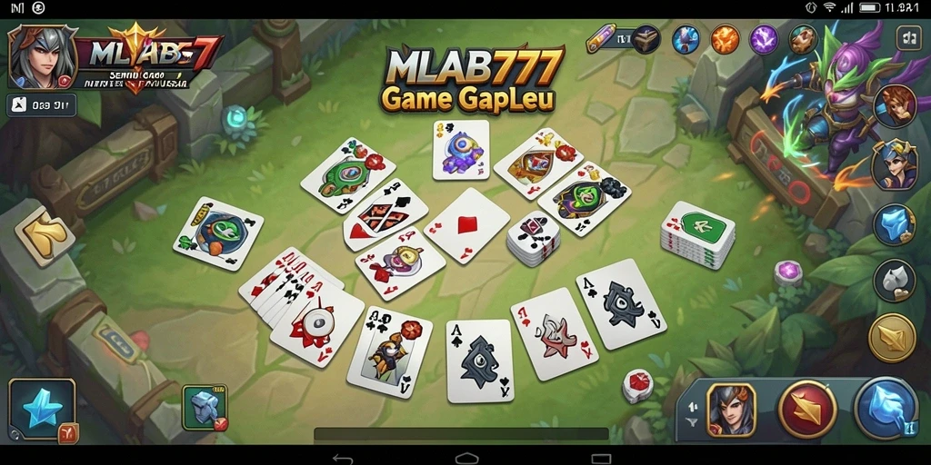 Screenshot gameplay MLBB777 yang menampilkan suasana seru bermain Gaple.