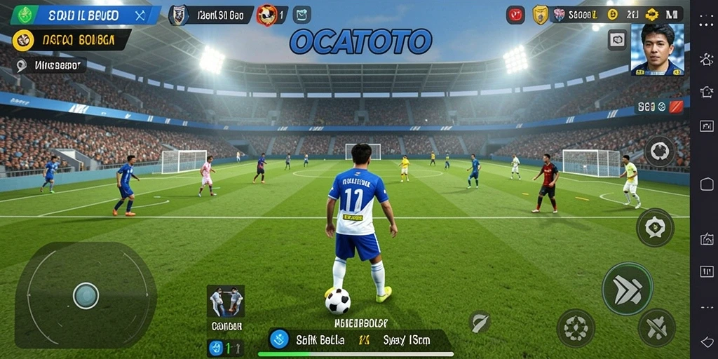 Tampilan utama gameplay OCATOTO yang menarik dan dinamis.