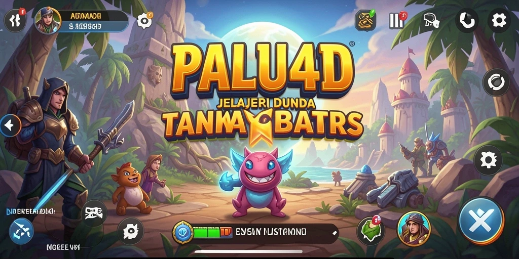 Screenshot utama PALU4D menampilkan dunia luas yang mengundang eksplorasi.