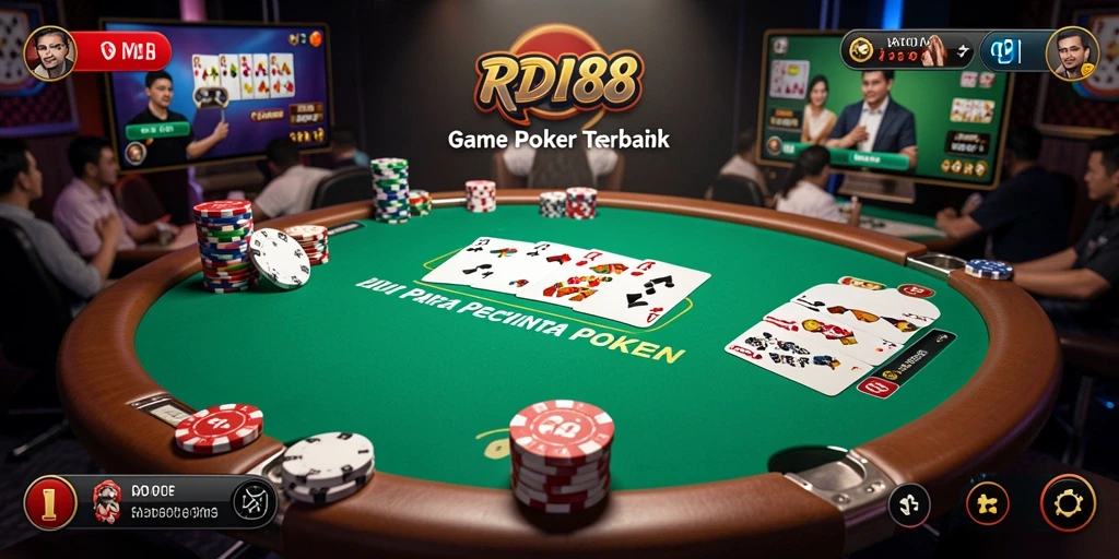 Tampilan gameplay RDI88 saat bermain Poker yang menegangkan.