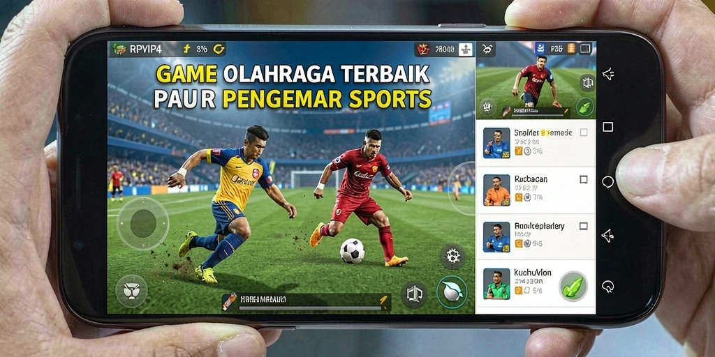 Gameplay RPVIP4 yang menampilkan aksi olahraga seru dan intens.