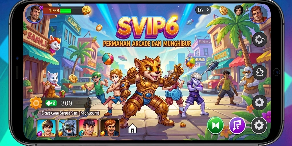 Tampilan menarik dari gameplay SVIP6 yang penuh aksi.