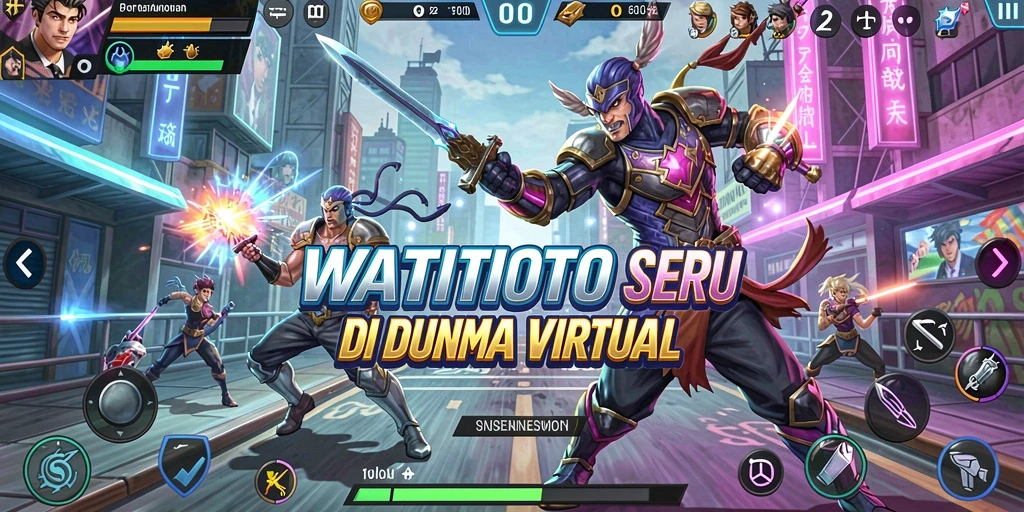 Tampilan aksi pertarungan mendebarkan di WATITOTO.