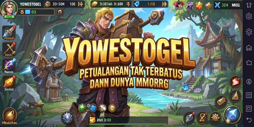 Tampilan gameplay <strong>YOWESTOGEL</strong> yang epik dalam dunia MMORPG.